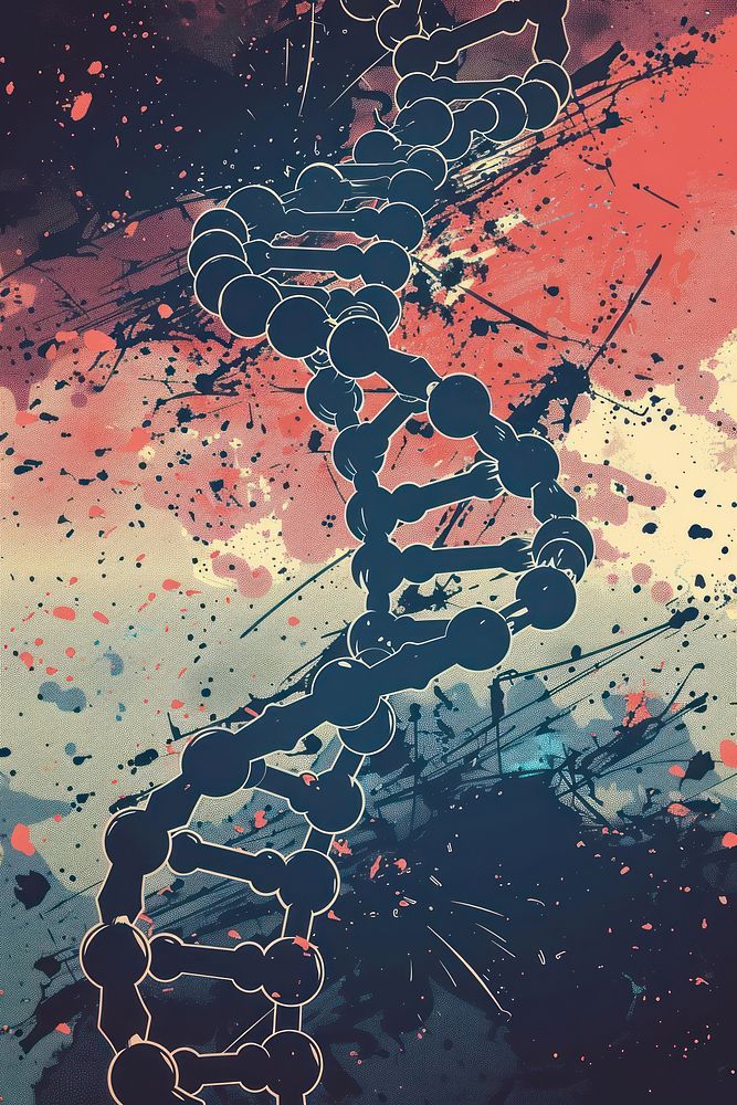 Vector illustrated of a dna human art backgrounds.