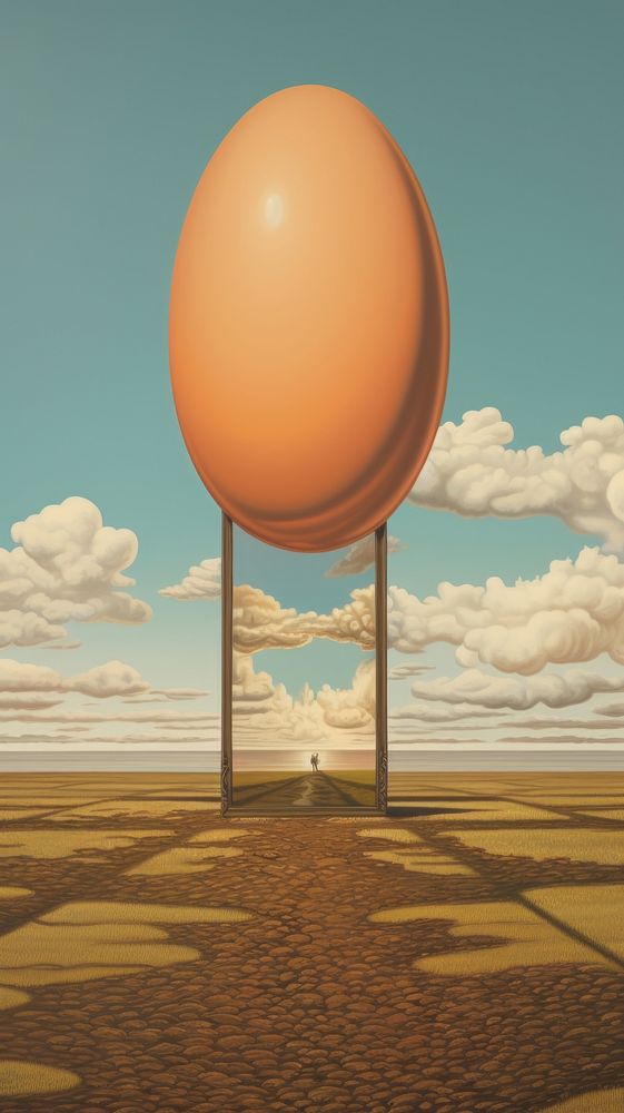 An egg outdoors horizon balloon.