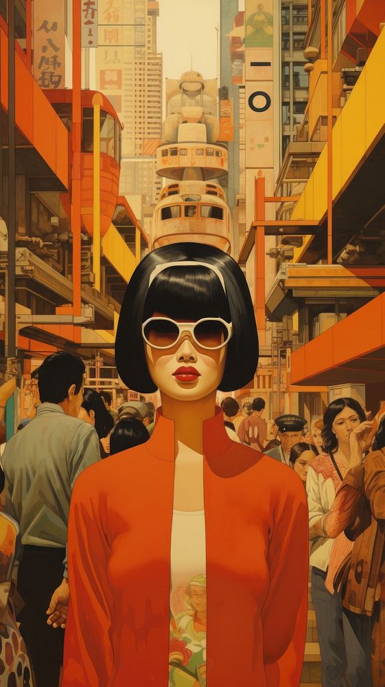 Asian people sunglasses portrait adult.