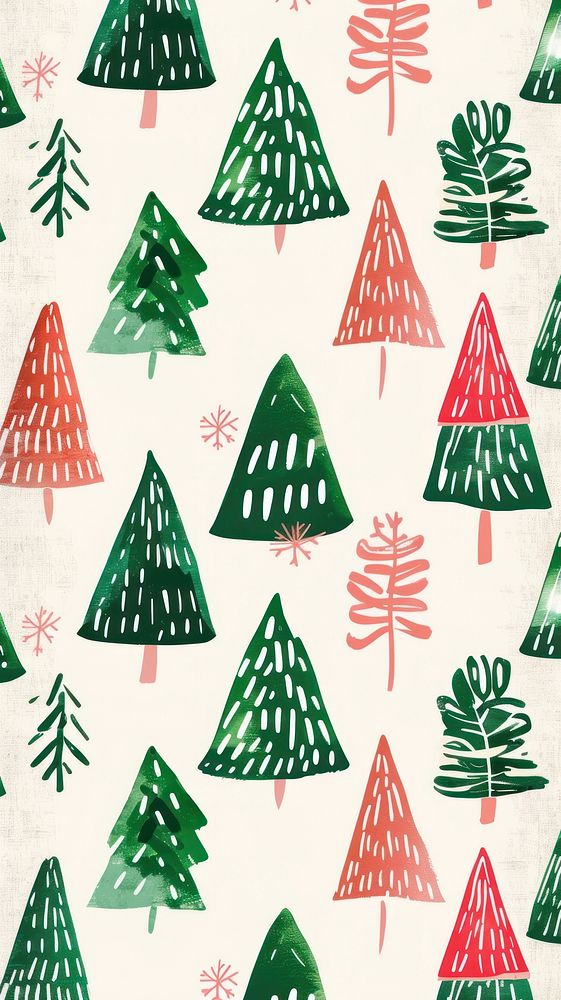 Christmas tree pattern backgrounds celebration creativity.