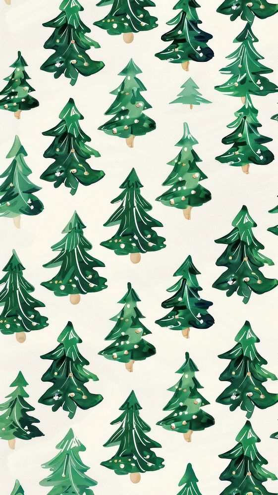 Christmas tree pattern plant backgrounds celebration.