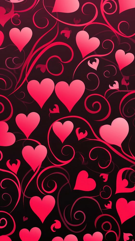 Pattern backgrounds wallpaper heart.