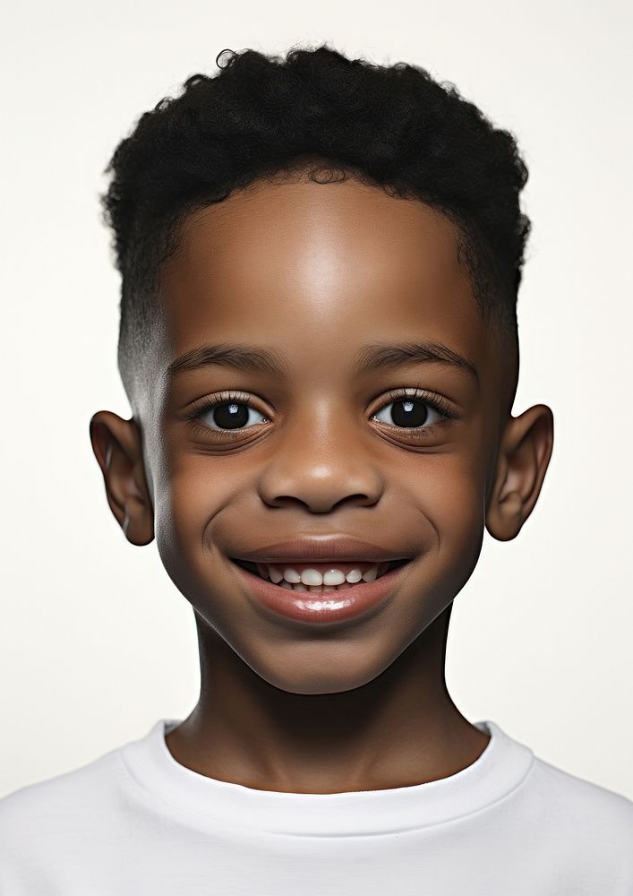 Kid dental portrait smile photo.