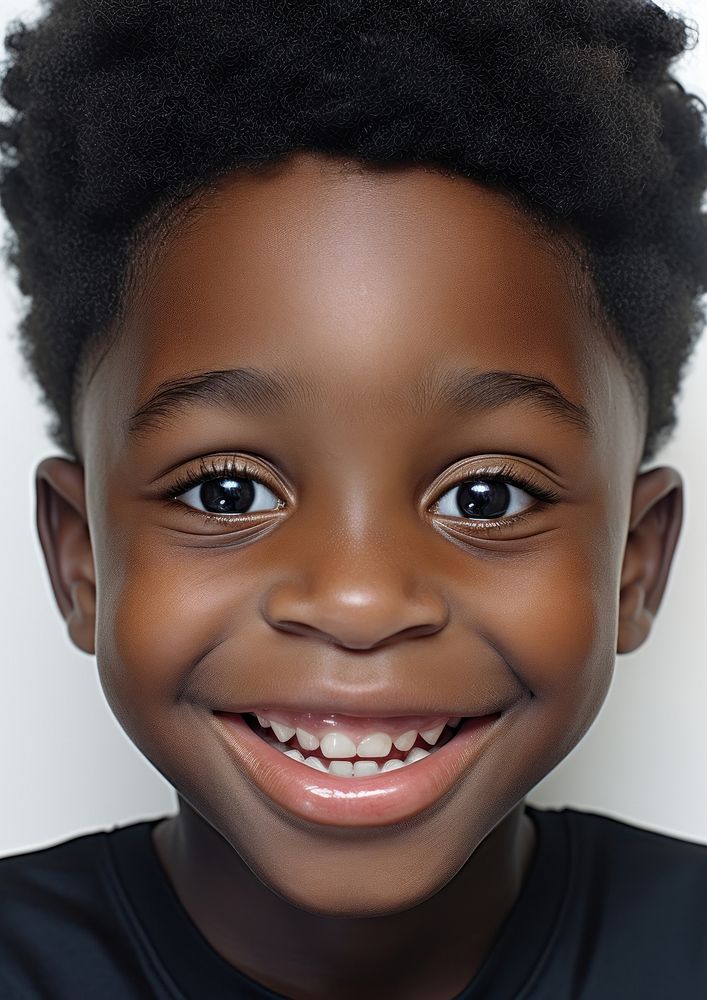 Kid dental skin portrait smile.