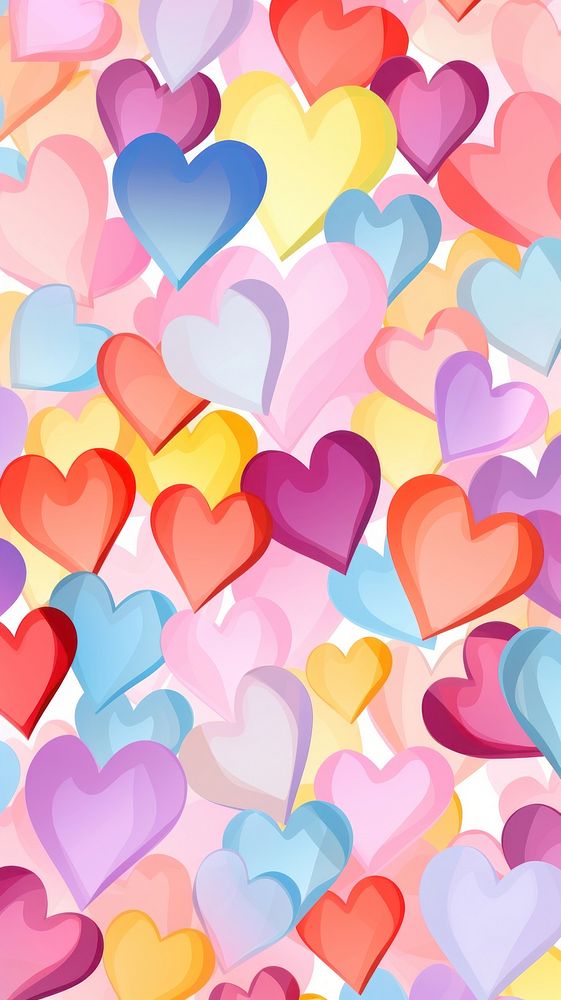 Small pastel Heart love doodle heart backgrounds creativity.