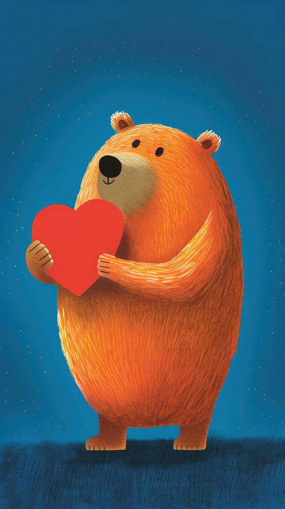 Teddy bear holding heart mammal animal representation.