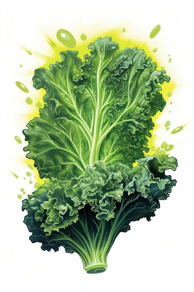 A fresh kale vegetable lettuce plant.