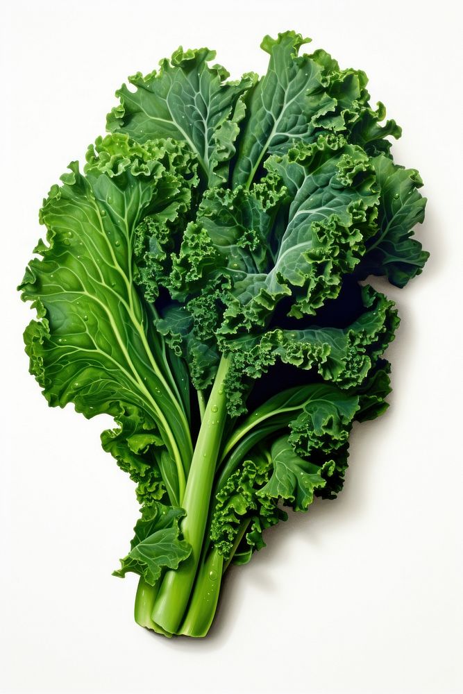 A fresh kale vegetable plant food.