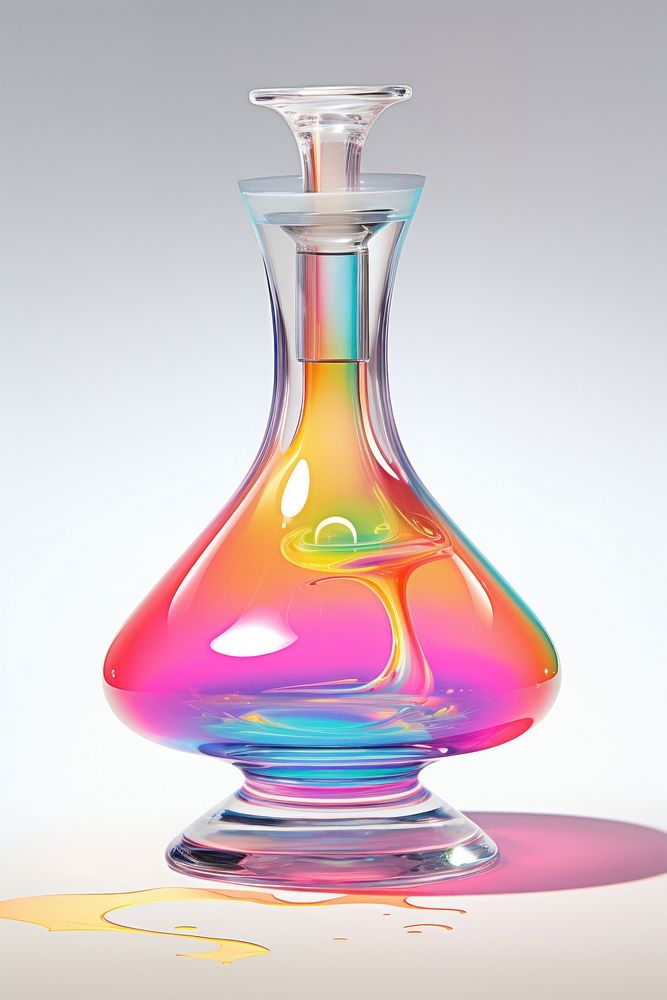 An essential oils bottle perfume glass vase.