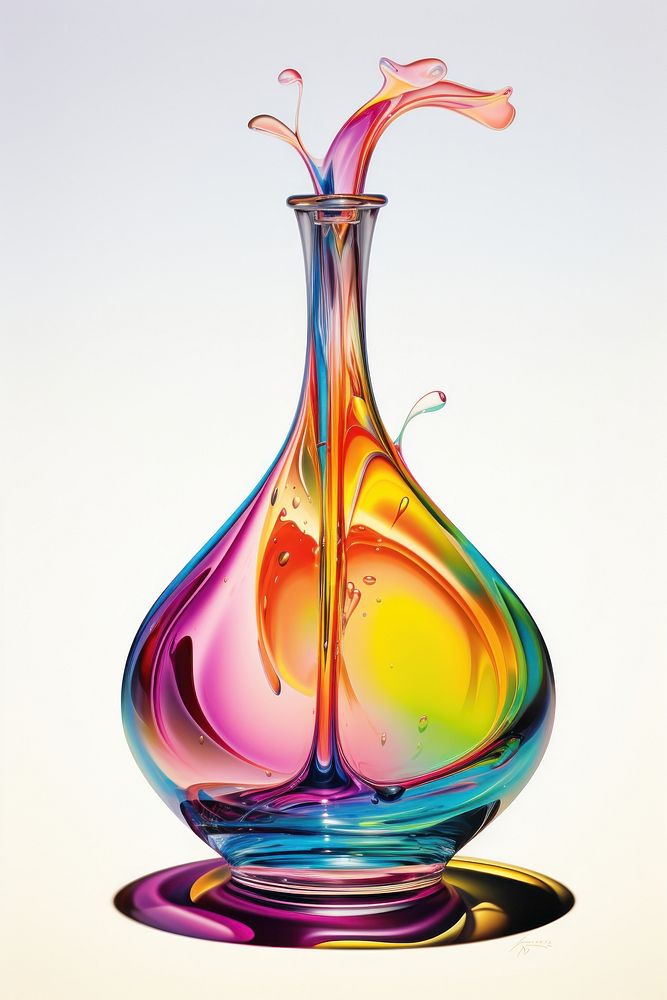 An essential oils bottle art vase simplicity.