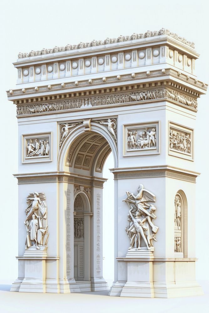Arc de triomphe architecture landmark representation.