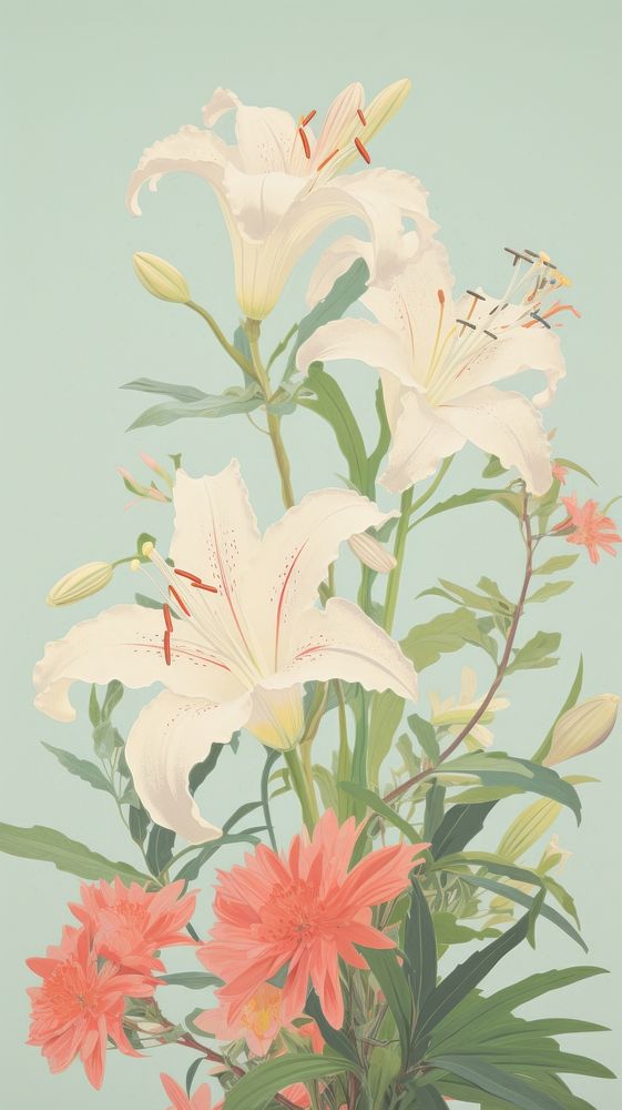 A lilly flower plant lily art.