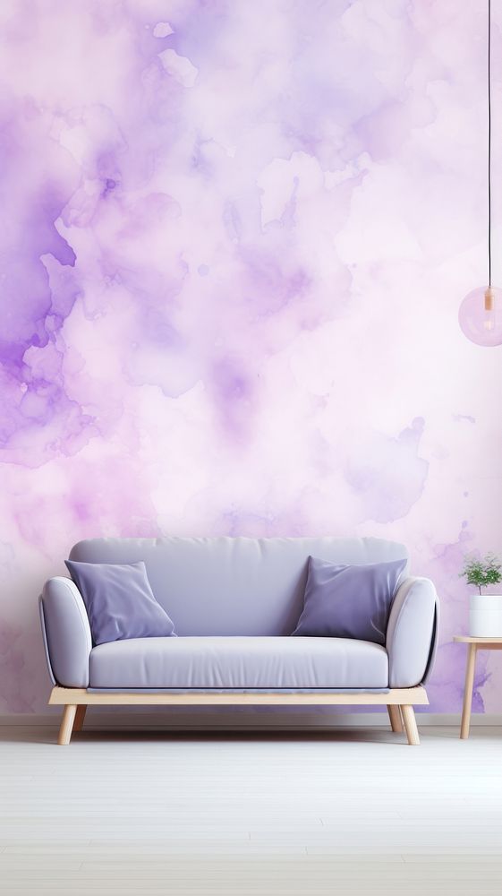 Purple watercolor wallpaper purple architecture furniture.