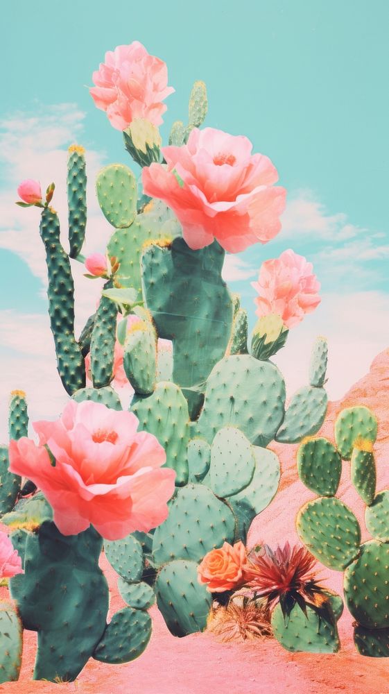 Cactus flower plant rose.