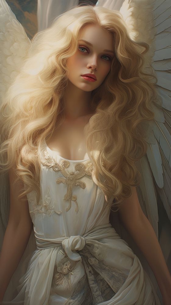Beautiful angel contemplation spirituality creativity.