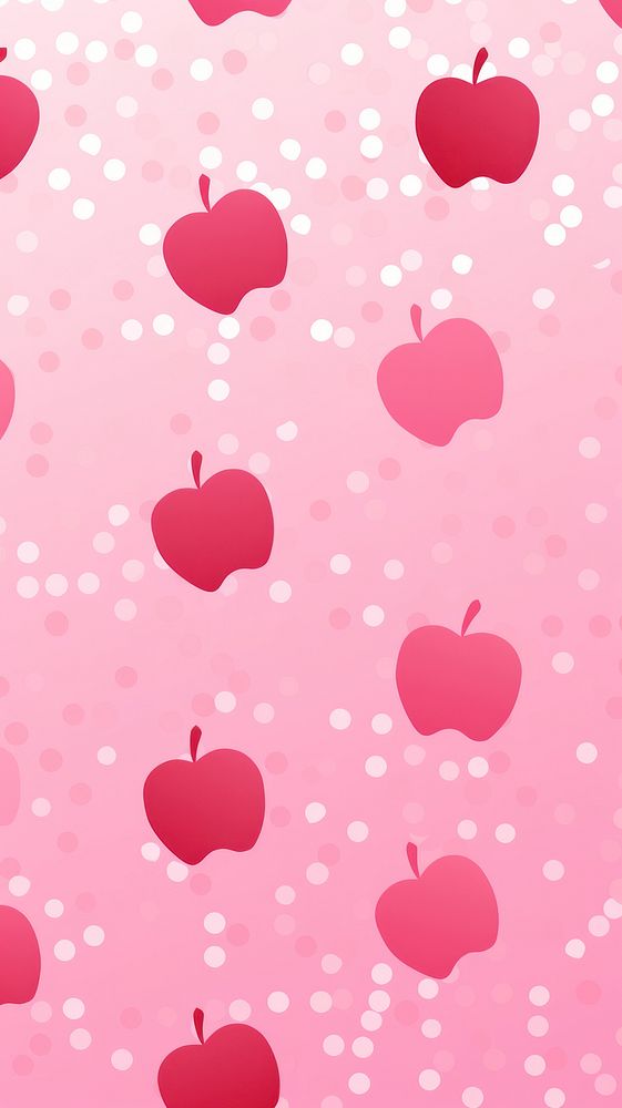 Apples backgrounds pattern pink.