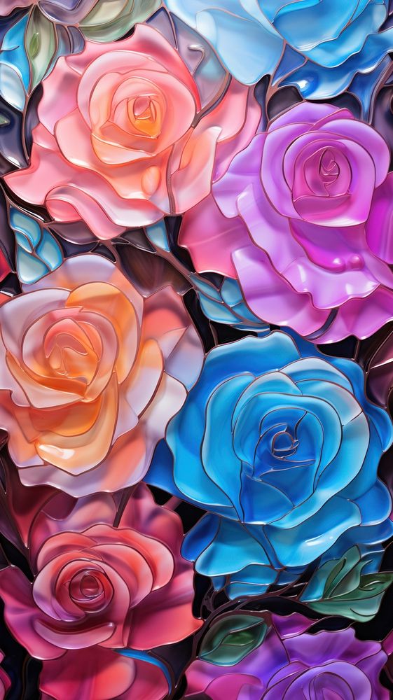Rose pattern art backgrounds.