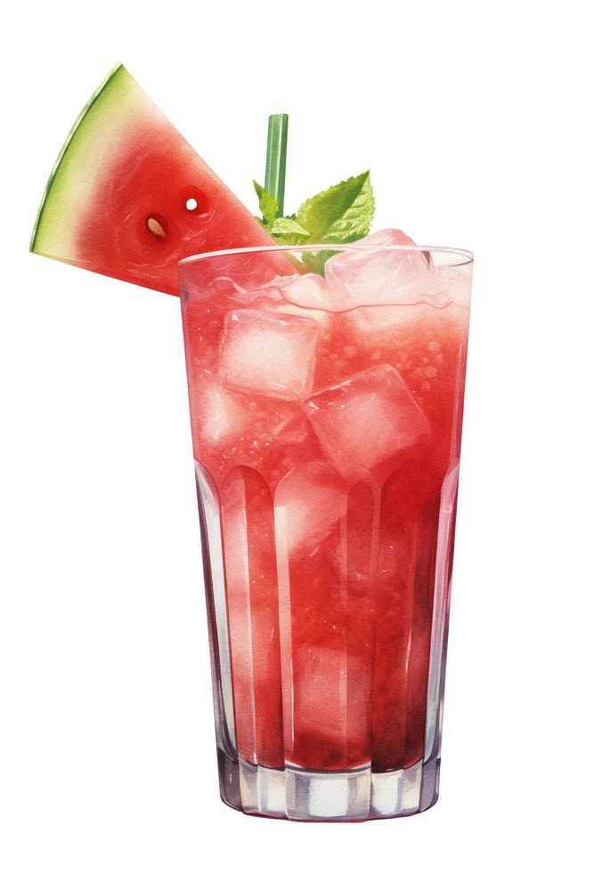Watermelon juice cocktail fruit drink.