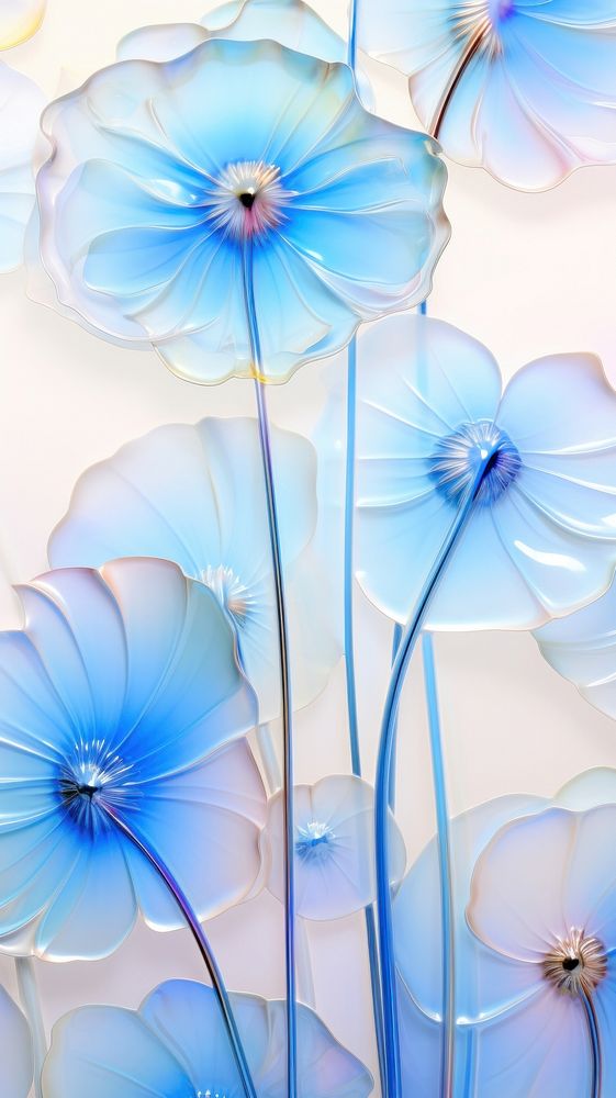 Fused glass flowers backgrounds graphics pattern.