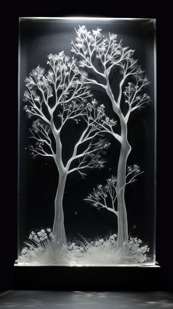 Trees glass fusing art nature plant creativity.