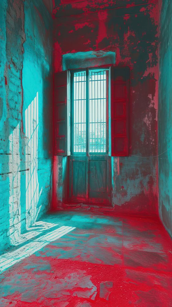 Anaglyph window red deterioration architecture.