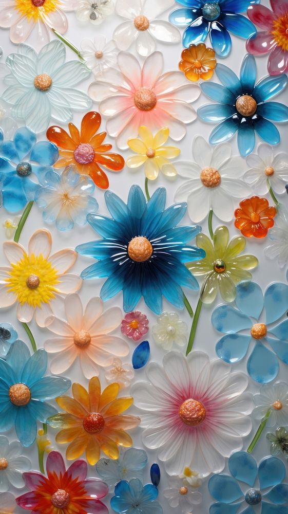 Flowers pattern art backgrounds.
