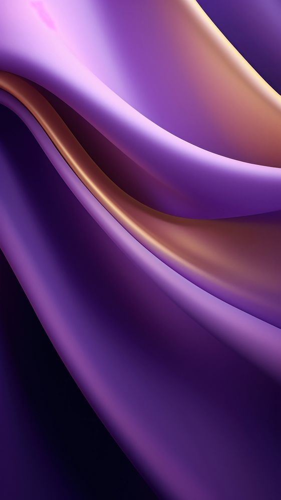 Purple 3d gold curved ribbon background purple backgrounds abstract.
