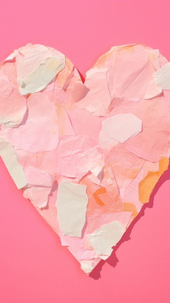 Pink heart paper petal backgrounds.