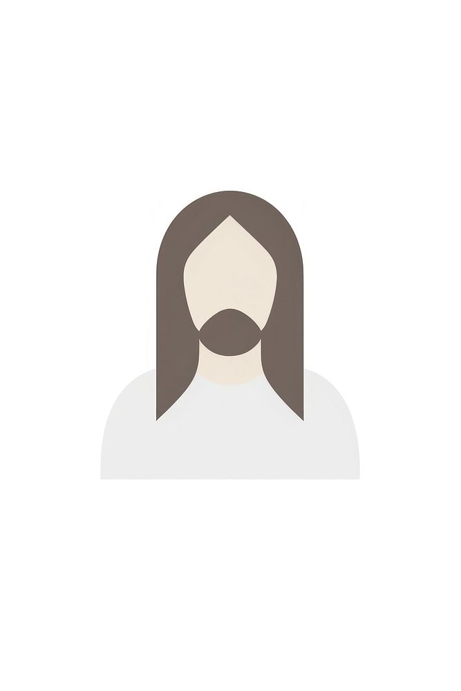 Holy Jesus Christ logo moustache hairstyle.