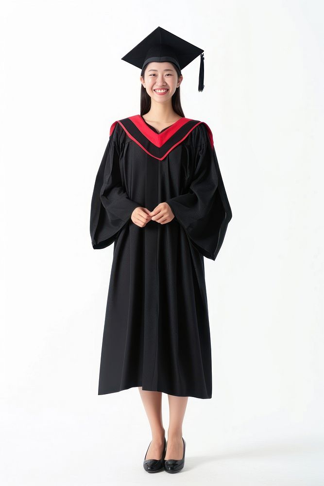 Happy chinese woman graduation student adult.