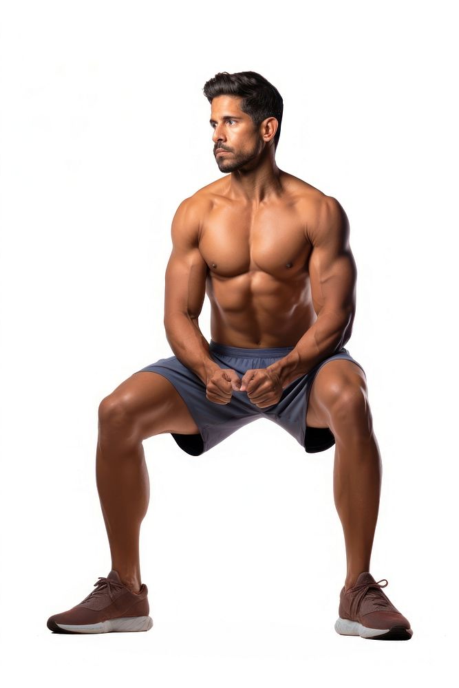 Latin man exercise sitting sports adult.