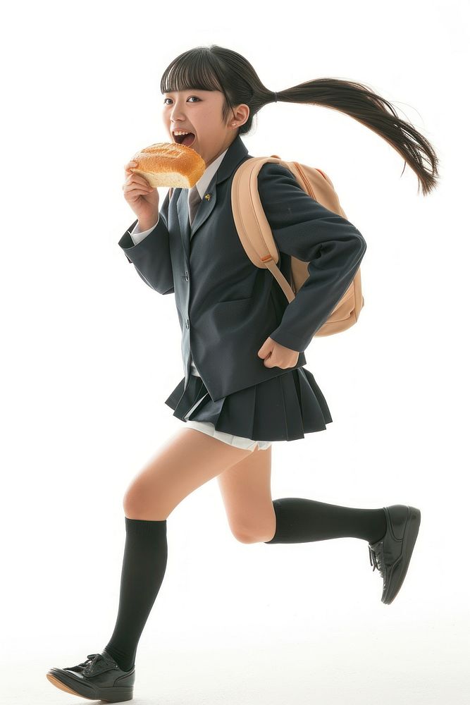 Japanese female student footwear costume photo.