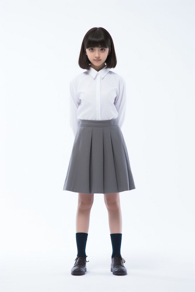 Japanese girl student miniskirt footwear shoe.