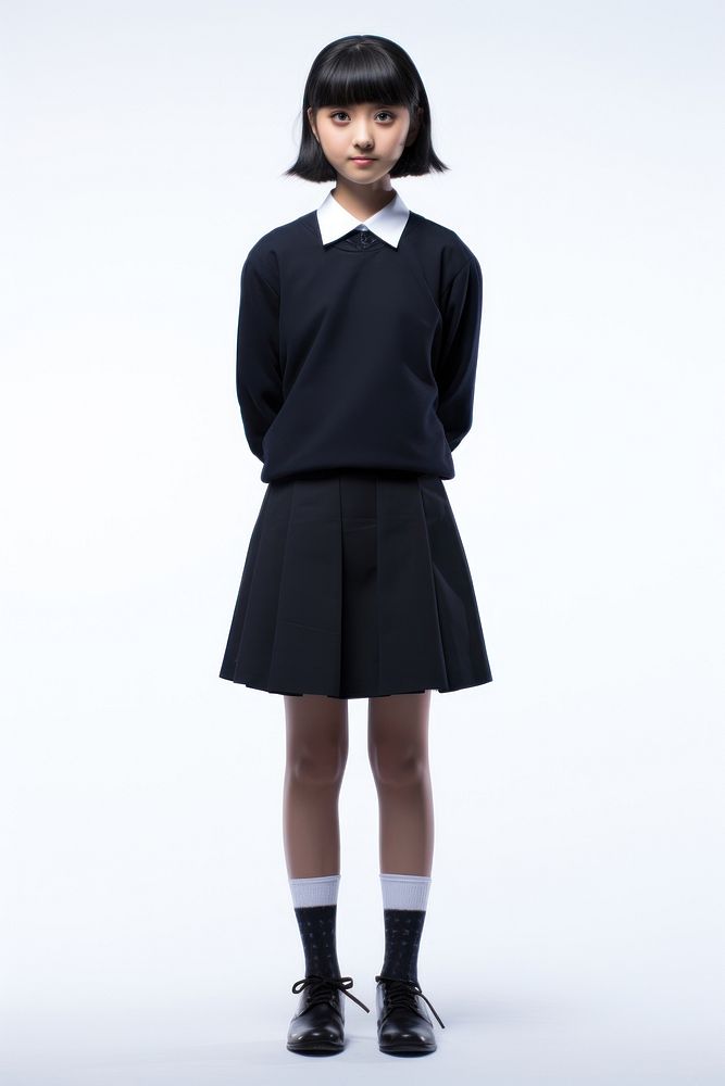 Japanese girl student sleeve skirt dress.
