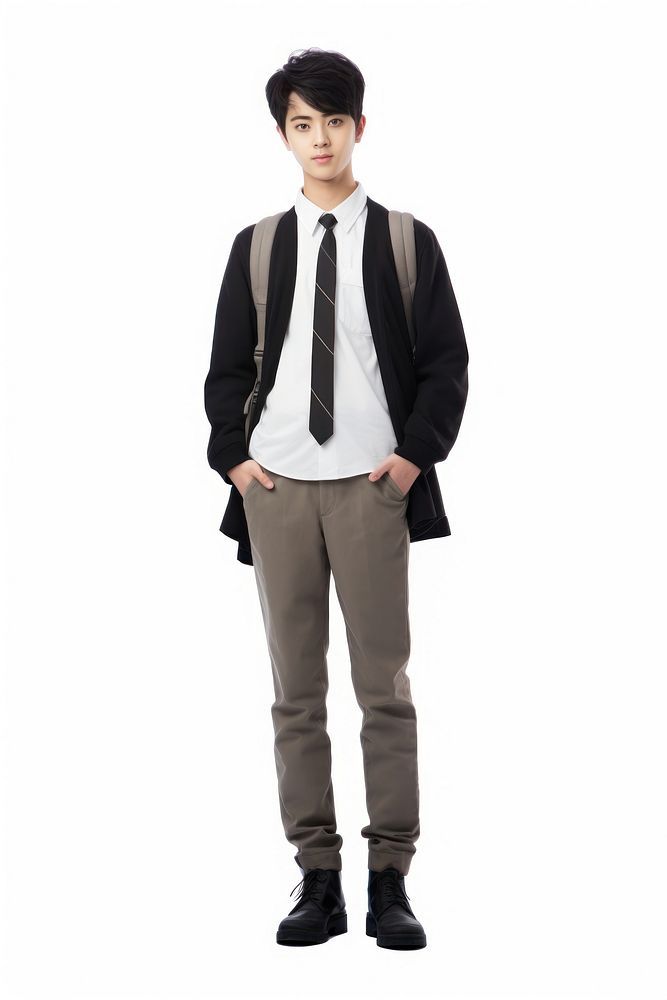 Japanese male student standing sleeve adult.