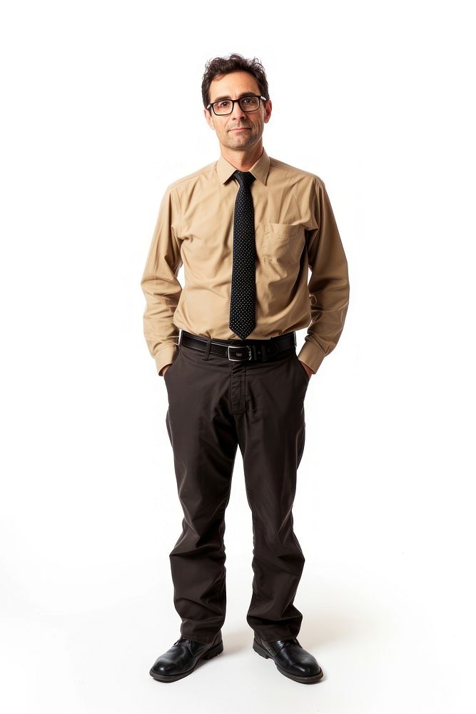 Male teacher standing shirt adult.