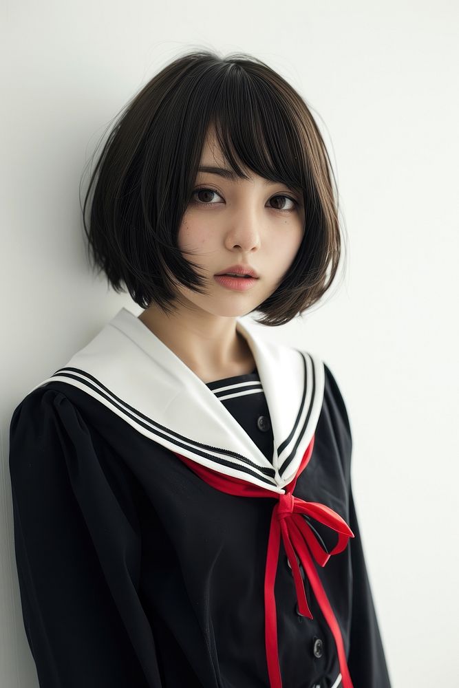 Japanese female student adult photo photography.