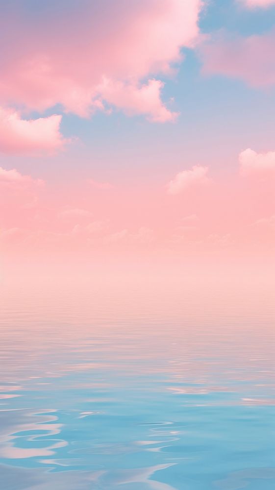 Pastel wallpaper water sky outdoors horizon.