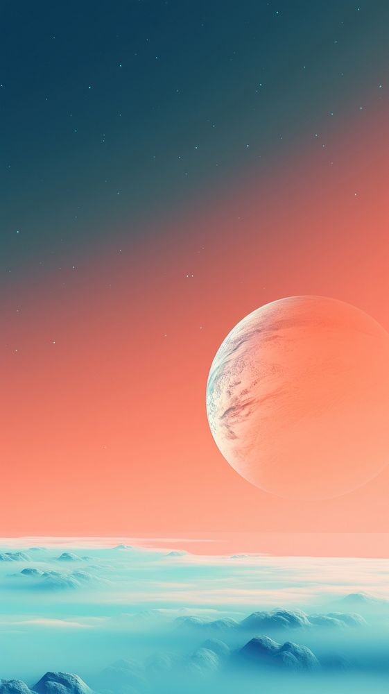 Planet astronomy outdoors horizon.