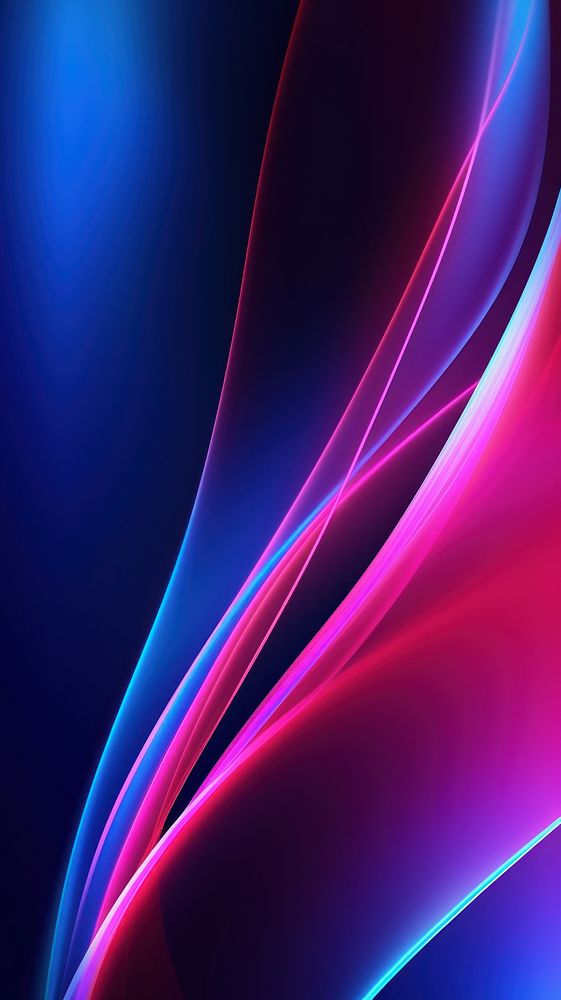 Pink blue glowing neon lines and bokeh lights backgrounds abstract pattern.