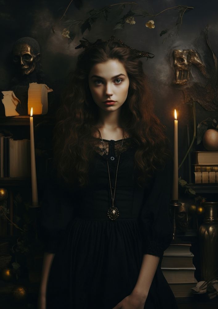 A witch portrait photography mystery adult.