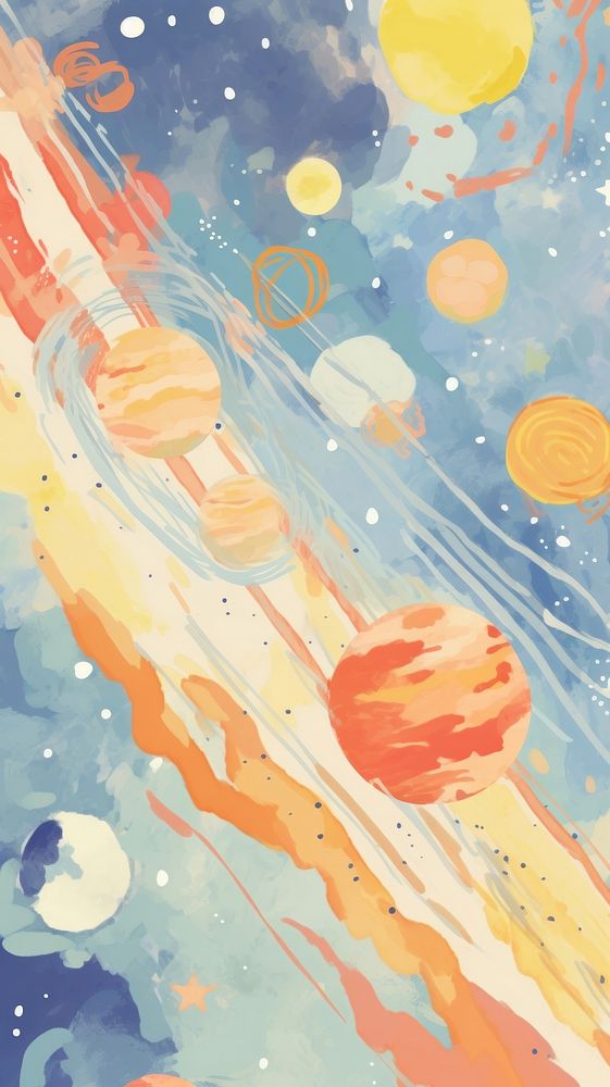 Galaxy backgrounds painting sketch.