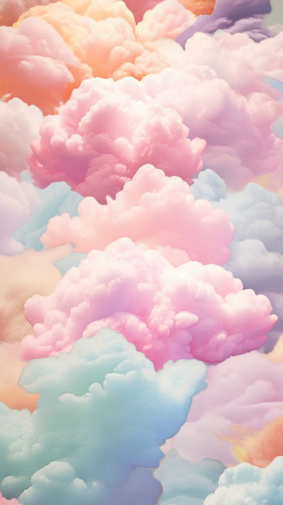 Pastel wallpaper clouds outdoors nature sky.