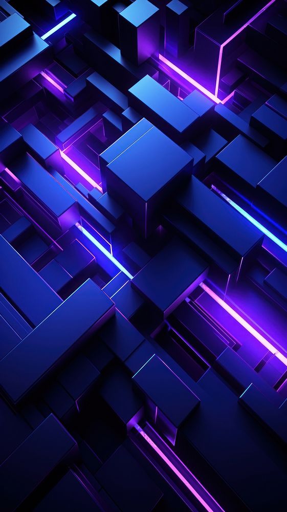 Futuristic Sci-Fi Abstract Blue And Purple Neon light blue backgrounds.