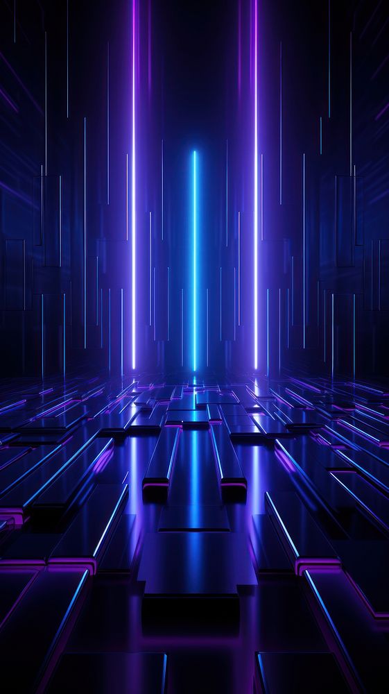 Futuristic Sci-Fi Abstract Blue And Purple Neon light neon backgrounds.
