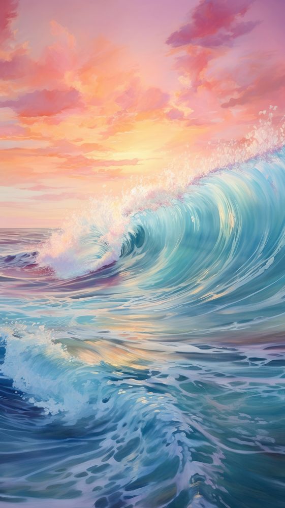 Ocean outdoors painting nature.