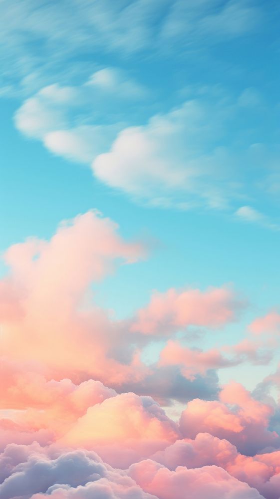 Pastel wallpaper cloud sky outdoors horizon.