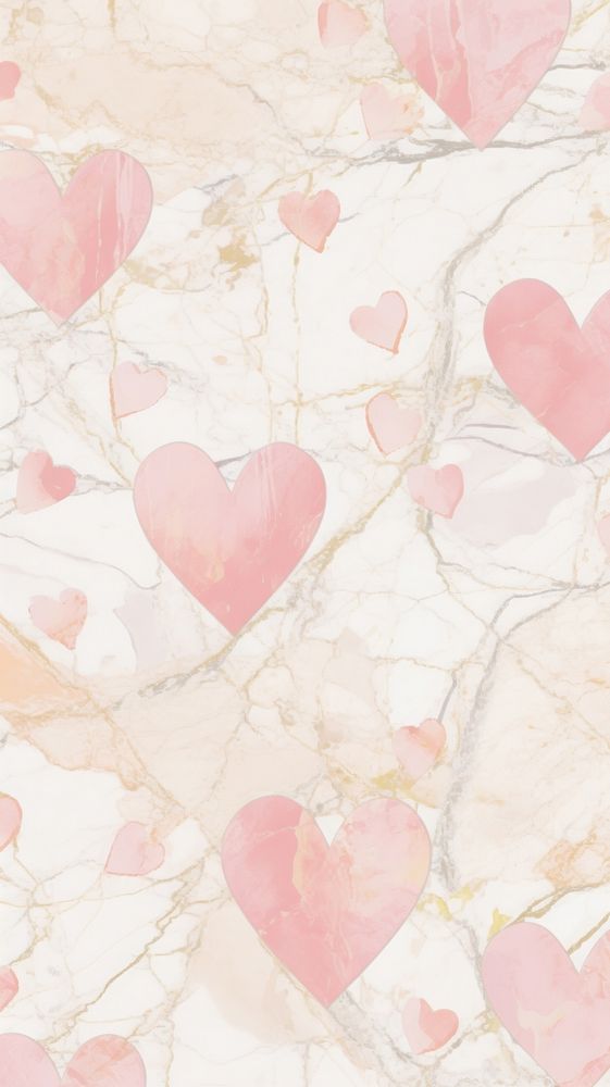 Heart pattern marble wallpaper backgrounds abstract petal.