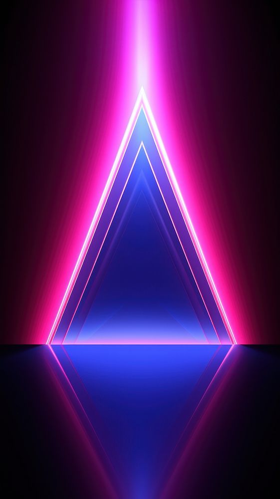 Pink blue neon abstract background light backgrounds triangle.