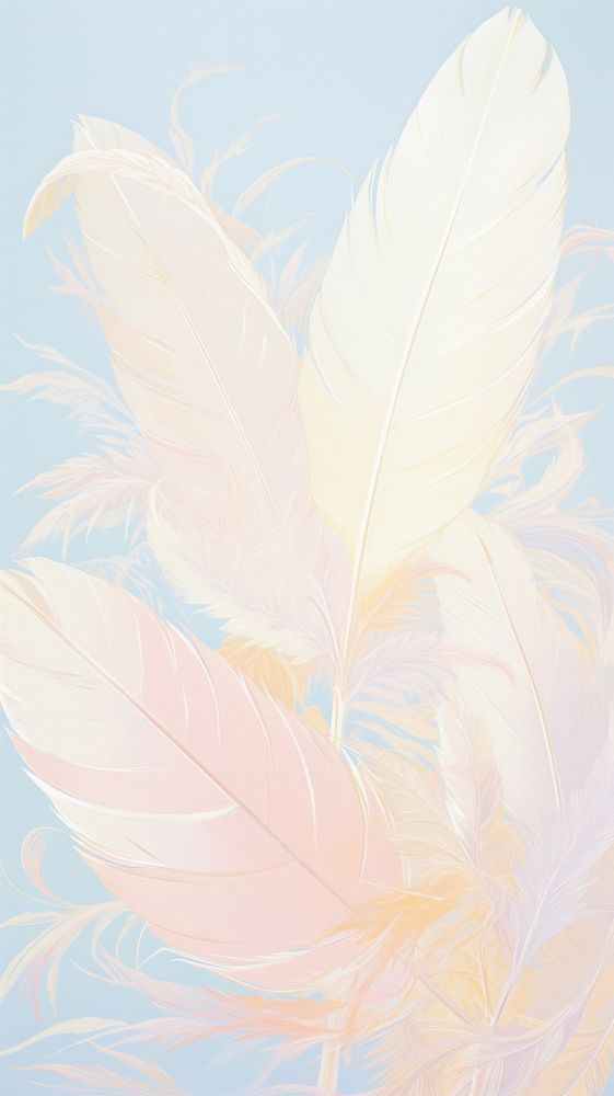 Backgrounds feather sketch plant.